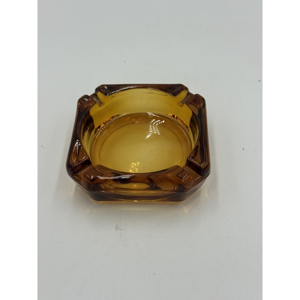 Vintage Chunky Amber Glass 3.5" Classic
